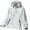 White, variant on VEKDONE Thin Waterproof Jackets for Women Full Zipper Print Hoodies Jacket Plus Size Long Sleeve Windproof Raincoat Loose Softshell Hooded Rain Coat with Pockets Pink XXXL