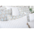 thumbnail image 4 of 26" x 26" Liam Sky Handcrafted Cotton Euro Sham - Machine Washable, 4 of 8