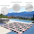 thumbnail image 3 of Valentine's Day Outdoor Rug for Patio/Deck/Porch, Non-Slip Large Area Rug 6 x 9 Ft, Pink Bows Shining Stars Farmhouse Plaid Indoor Outdoor Rugs Washable Area Rugs, Camping Rug Carpet Runner, 3 of 8