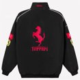 thumbnail image 2 of Ferrari Racing Jacket Vintage Style F1 Ferrari Jacket Unisex Hot Black Black, 2 of 4