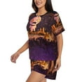 thumbnail image 2 of Lsque The Binding of Isaac Women's Short-Sleeved Pajama Set - 2 Piece Soft and Lightweight Sleepwear Set-X-Large, 2 of 9