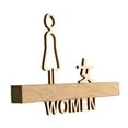 thumbnail image 5 of TISHITA Women Toilet Door Sign, Restroom Sign Decor, Bathroom Sign, Bathroom Symbols, for Public Place Cafe Hotel Restroom Decoration, 5 of 8