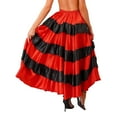 thumbnail image 5 of Raenseen Womens Flamenco Dance Skirt Folkloric Spanish Bull Dance Skirts Full Circle Mexican Type A 180 Degree One Size, 5 of 9