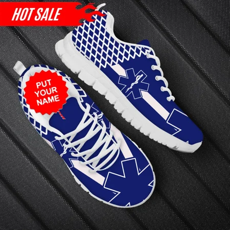 

Nurse Shoes for Women Medical Student Hospital Paramedic EMT EMS Flats Shoes Custom Name Casual Footwear Female Walking Sneakers