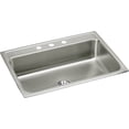 thumbnail image 1 of Elkay Lustertone Stainless Steel 31'' x 22'' Single Basin Drop-in Kitchen Sink with Perfect Drain, 1 of 2