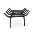 thumbnail image 4 of Noble House Conti Indoor Metal 27in. Fireplace Log Holder, Matte Black, 4 of 8