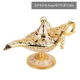thumbnail image 4 of Metal Carved Hollow Legend Lamp Hollow Aladdin Magic Genie Light Wishing Pot Decor (#3), 4 of 4