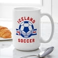 thumbnail image 6 of CafePress - Iceland Soccer Mugs - 15 oz Ceramic Large White Novelty Mug, 6 of 6