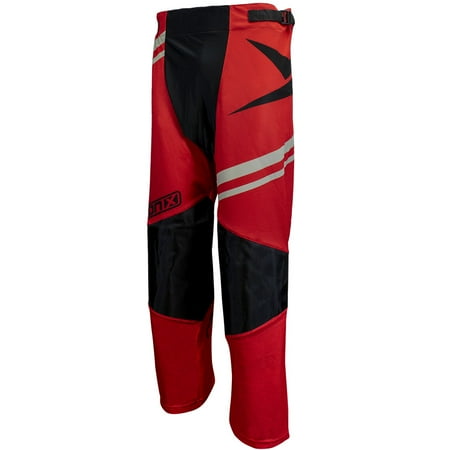 TronX Venom Roller Hockey Pants (Red/Silver)