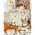 thumbnail image 3 of Decorative Throw Pillow Covers 18x18 Inch Set of 2 Squirrel Pumpkin Fall Decor Pillow Cases for Couch, Sunflowers Leaves Cushion Case for Living Room Bedroom Bed Car Chair, 3 of 9