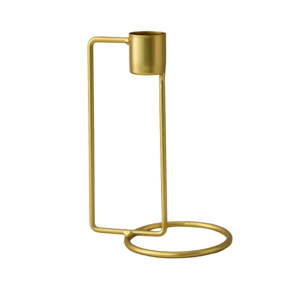 Dining Table Centerpieces Elegant Modern Geometric Metal Candle Stand Centerpiece for Living Room Dining Table Bedroom Wedding Decoration Sturdy Iron Frame