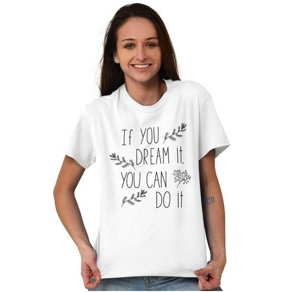 Dream it Do it Encourage Motivation Women's Plus Size Graphic Tee Brisco Brands 2X