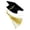 Multicolor #u28, variant on Uxgjfwu Graduation Cap Design Hair Claw, Decorative Hair Clip for Special Occasions, Strong Hold Fashion Accessory
