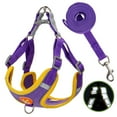 thumbnail image 2 of Gustave No Pull Pet Harness and Leash Set Reflective Dog Harnesses Adjustable Soft Padded Pet Puppy Vest No Choke Chest Harness for Small Medium Large Dogs (Purple,M), 2 of 11