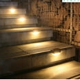 thumbnail image 2 of Luz de balaustrada solar de plástico, luz de escalera, luz de valla, luz de paso LED impermeable para exteriores, luz decorativa para paisaje de patio, 2 of 4