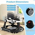 thumbnail image 6 of INFANS 6-in-1 Baby Walker, Converts Push Car to Bouncer, Rocker with Music, Lights, Adjustable Height & Speed, Activity Center, Canopy for 7-18 Months, 6 of 9