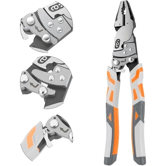 9" Ratchet Self-Locking Wire Cutter, Heavy Duty Electrician Cable Cutting Pliers with Non-Slip Grip for Industrial Maintenance Home DIY