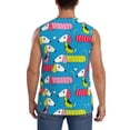 thumbnail image 4 of Balery Color Dachshund Dog Camisetas sin mangas para hombre, absorbe la humedad y protege contra el mal olor.-XX-Large, 4 of 7