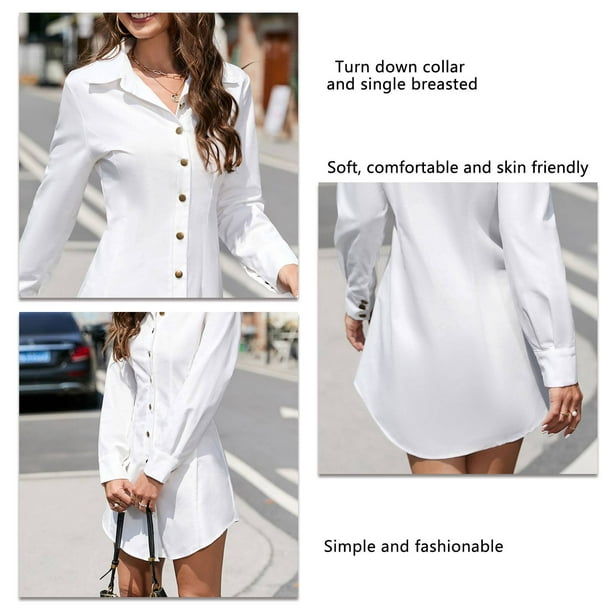 Sexy Women Casual Tops Jacket Buttom Patent Leather Sheath Shirt Long Sleeve  Turn-down Collar Slim
