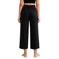 thumbnail image 6 of Bovxnpu Womens Pajama Pants Sleep Loungewear Bottoms Loungewear Pants Summer Cotton Wide Leg Loose Draped Sleepwear, 6 of 9