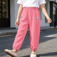 thumbnail image 7 of Kiijoy Boys Summer Pants Pull On Relaxed Fit Slacks Lightweight Soft Trousers, Pink, Sizes 5-6, 7 of 7