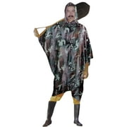 RAIN GUARD 10 Mil Camouflage Vinyl Rain Poncho with Hood | Expanded 50" x 80" | Folded 7" x 9" | Reusable Waterproof Protection | Adult Size | Includes Storage Pouch