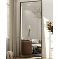 thumbnail image 3 of Full Length Mirror 58x18 Inch Floor Mirror with Stand, Black Frame for Bedroom Living Room, 3 of 7
