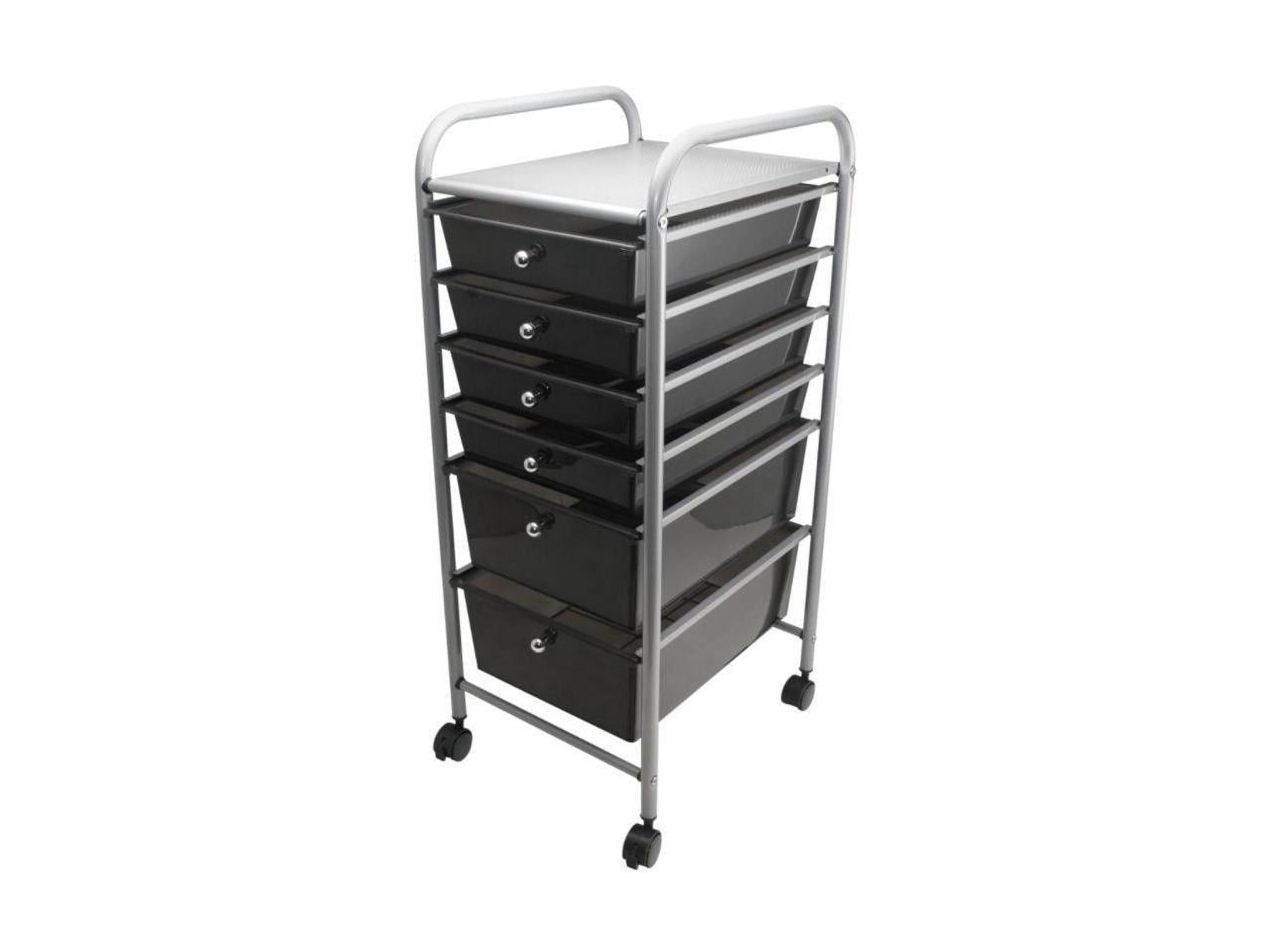 Advantus Portable Drawer Organizer, 13w x 15 3/8d x 32 1/8h, Smoke/Matte Gray