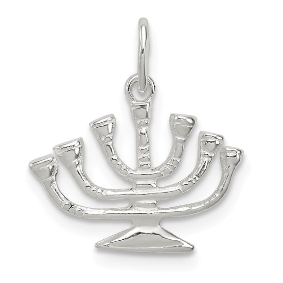 FB Jewels Sterling Silver Menorah Charm