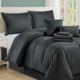 thumbnail image 2 of Spirit Linen Home Est. 1988 10PC Bed in a Bag Comforter Set - King, Black, 2 of 3
