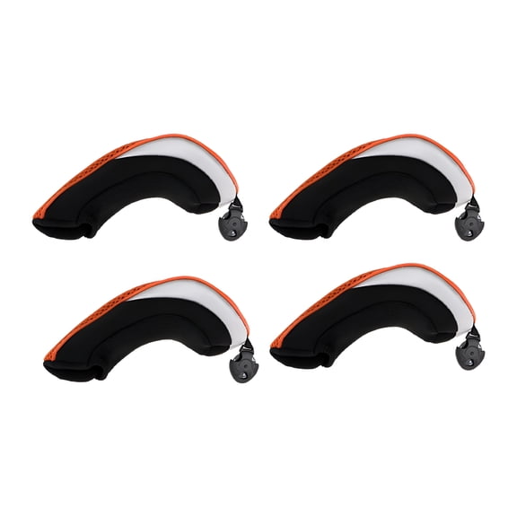 BESTSKY 4 Pieces Golf Hybrid UT Club Cover cover with Number Tag Orange