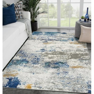 Luxe Weavers Modern Abstract Area Rug, Stain Resistant Indoor Rug 4' x 5' - Multi
