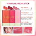 thumbnail image 2 of ZHAOCHENG Rubor en barra multiusos para maquillaje: humectante con color resistente al agua para ojos, labios y mejillas en un tono rosa tímido, 2 of 5