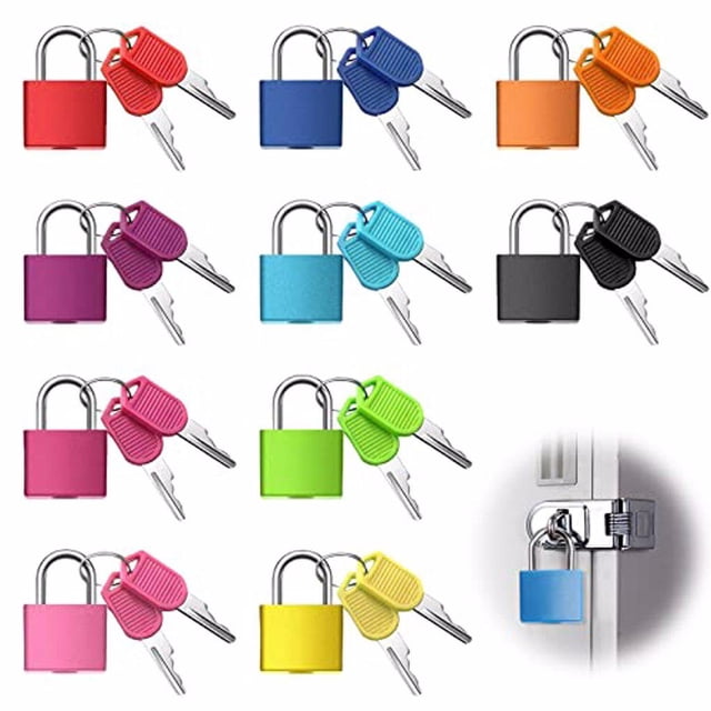 Riwesomey 10 unids/set de cerradura de ajuste Universal para maletas y estuches, cerradura antirrobo duradera y segura Herramientas y ferretería