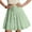 Green, variant on WENWU Womens Solid Tiered Boho Pleated Drawstring Waist Knee Length Flowy Midi Short Skirts Women's Athletic Skirts plus Size Skirt
