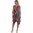 thumbnail image 2 of FUIALDOLG Summer Dresses Colorful Cheetah Animal Skin Dress for Women Lady Sexy Leopard Dress Womens Loose Fit Tank Dresses with Pocket Flowy Irregular Hem Sundress for Cocktail,Christmas Party,XL, 2 of 7