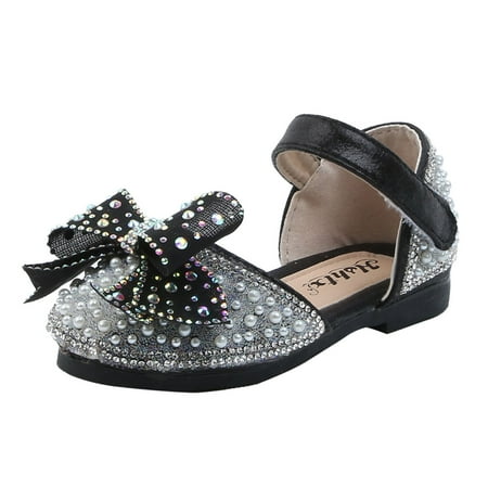 

Binmer Girls Princess Sandals Toddler Infant Kids Baby Bowknot Crystal Sweet Shoes