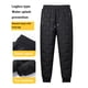 thumbnail image 5 of Minnieouse Pantalones de calentamiento térmico de invierno frío para hombre, pantalones holgados cálidos de poliéster grueso, ropa deportiva Prendas para la parte inferior del cuerpo 4XL, 5 of 6