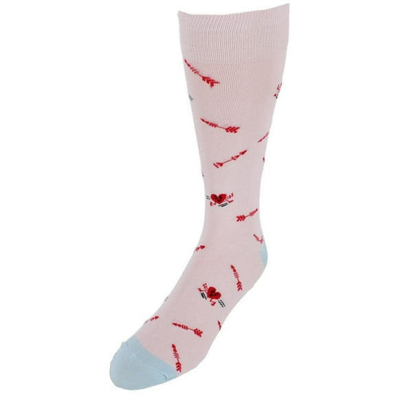 CTM  Running From Cupid's Arrow Cotton Blend Crew Sock (1 Pair) (Men)