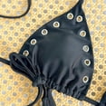 thumbnail image 7 of EYNMVR Womens 2 Piece Bikini Sets Grommet Eyelet String Thong Bathing Suit High Cut Triangle Micro Cheeky Swimsuits, 7 of 7