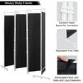 thumbnail image 5 of Costway 6-Panel Room Divider Folding Privacy Screen w/Steel Frame Decoration Black, 5 of 11