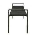 thumbnail image 5 of Uttermost Chandos Modern Iron and Wood Bench in Dark Gray/Silver, 5 of 7