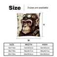 thumbnail image 5 of Monkey Inserts Set - 2-Pack Decorative Pillows with Unique Patterns for Throw Pillow Covers for Home Decor, Sofa, Bed - Available in 16x16, 18x18 & 20x20, 5 of 6