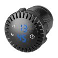 thumbnail image 1 of 12V/24V Touch Digital Clock for Automotive Car Boat Motorcycle LED Display Hours Minutes Car Panel Electronic Clock Waterproof, 1 of 5