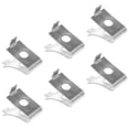 thumbnail image 3 of FRCOLOR 6pcs Shelf Bracket Clips Glass Shelf Bracket Clips Cabinet Shelf Accessories, 3 of 5