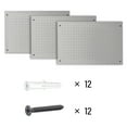 thumbnail image 5 of LUGO® 3PC Pegboard Wall Organizer Panels 24"x16", Gray, 5 of 5