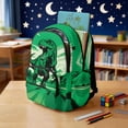 thumbnail image 3 of Yspwyqan 4 Piece Boys Green Dinosaur Backpack Set 17 Inch Large Capacity 600D Polyester Boys Back to School Bookbag Lunch Bag Pencil Case Water Bottle Bag for Elementary School, 3 of 7