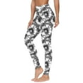 thumbnail image 3 of QATAINLAV Butt Lifting Leggings for Women Milk Silk Soft Stretch Workout Leggings Tie Dye Prints Tummy Control Yoga Pants Full Length Tights Gray XXL Weekly Sale, 3 of 6