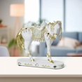 thumbnail image 6 of yotijay Horse Statue Decor Animal Figurine Crafts Desk Centerpiece Resin Horse Sculpture White, 6 of 9