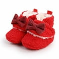 thumbnail image 3 of Fozruso Cute Baby Booties With Bow Soft Warm Sneakers For For Autumn And Winter Walking Cozy And Comfortable Footwear For Toddlers,Sizes 5(6-12 Months), 3 of 6
